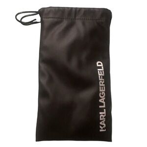 Karl Lagerfeld Padded Soft Satin Draw String Bag For accessories Glasses